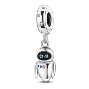 NWOT Disney Pixar EVE Wall-E Robot Dangle Charm Sterling Silver 925